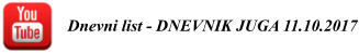 Dnevni list - DNEVNIK JUGA 11.10.2017